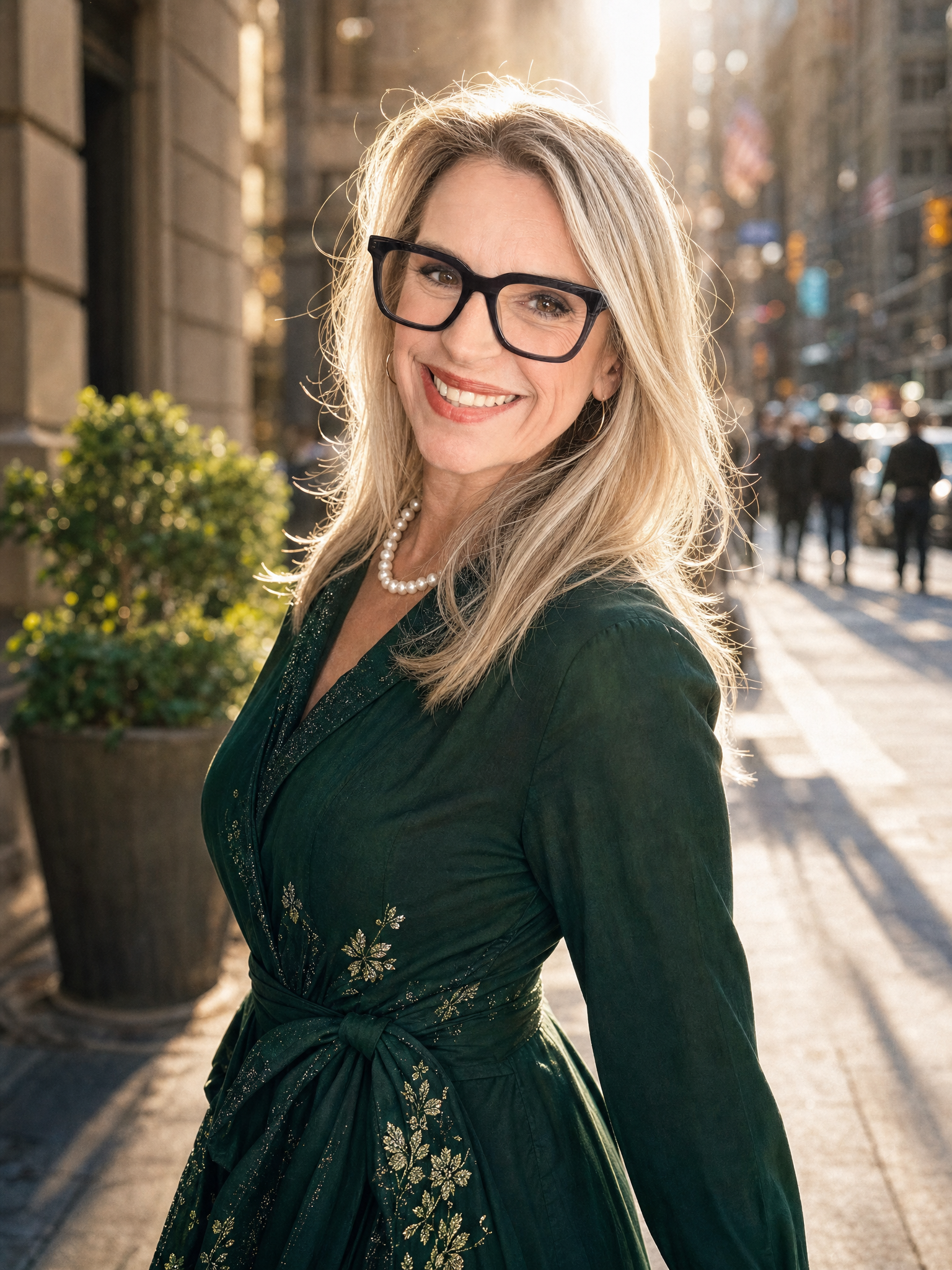 A focused woman entrepreneur seated in a refined workspace